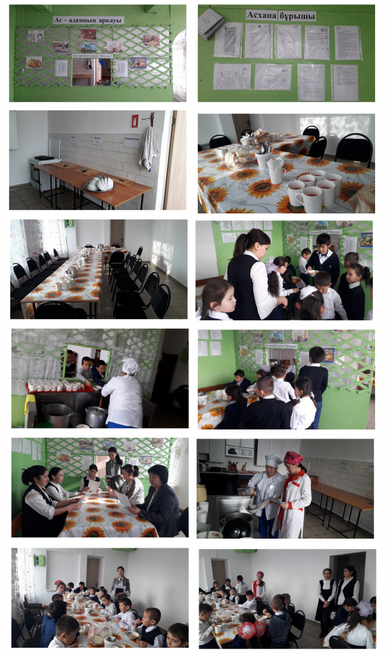 Мектеп асханасының жұмыс барысын тексеру туралы мәлімет